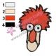 Beaker Muppets Face Embroidery Design 02